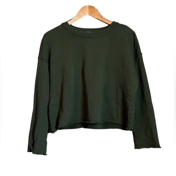 Eileen Fisher Dark Green Crew Neck Sweater - Picture 1 of 10